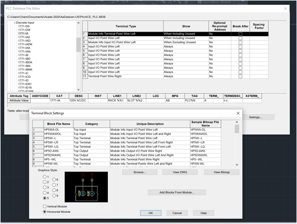 1771-1A module_AutoCAD electrical
